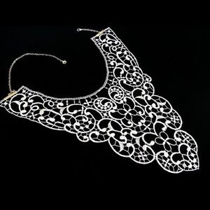 Turkish lace One Of A Kind necklace, bib, collar